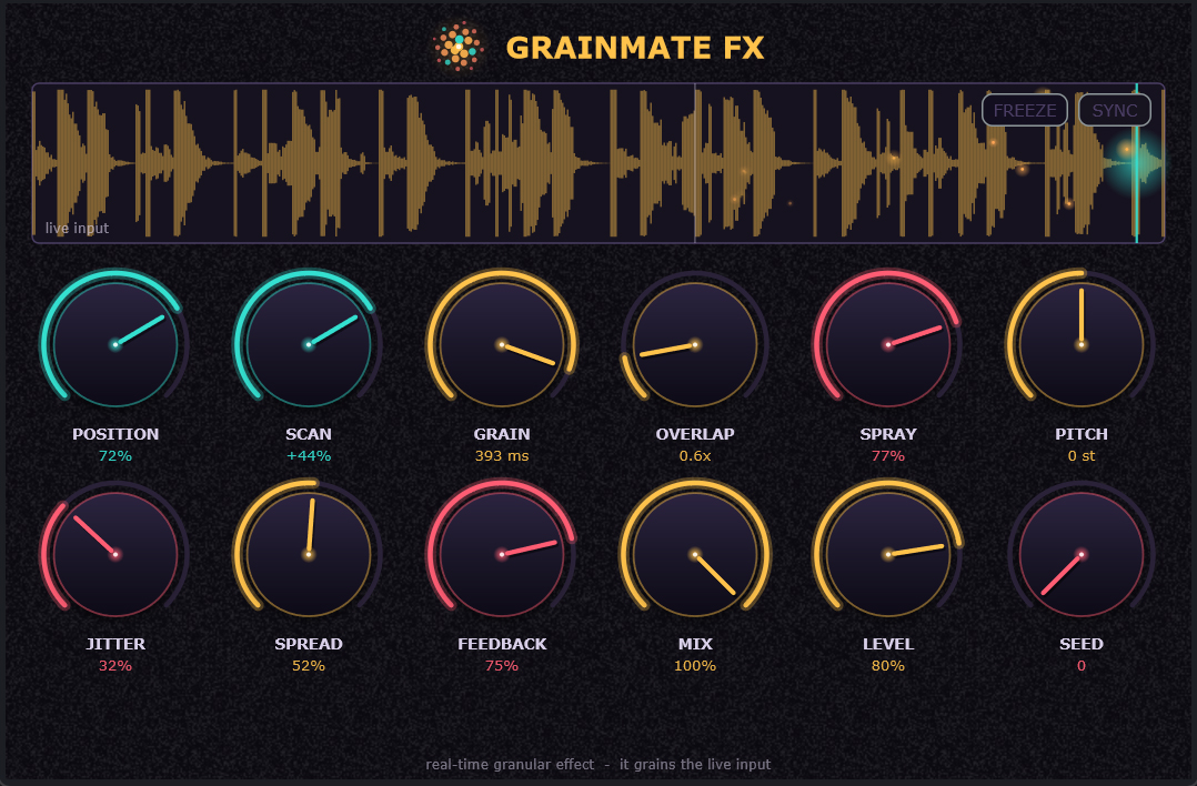 GrainMate FX - real-time granular effect