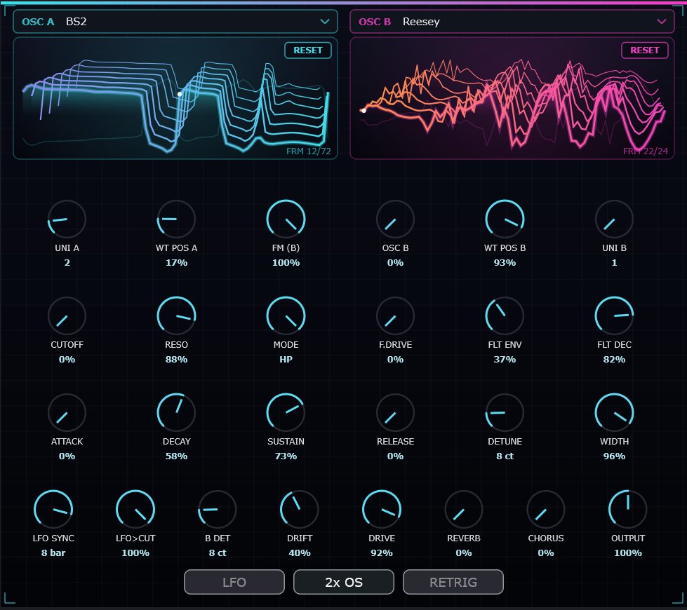 Psyko - wavetable synthesizer