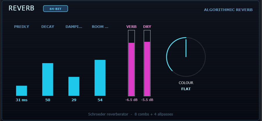 Reverb - algorithmic 64-bit
